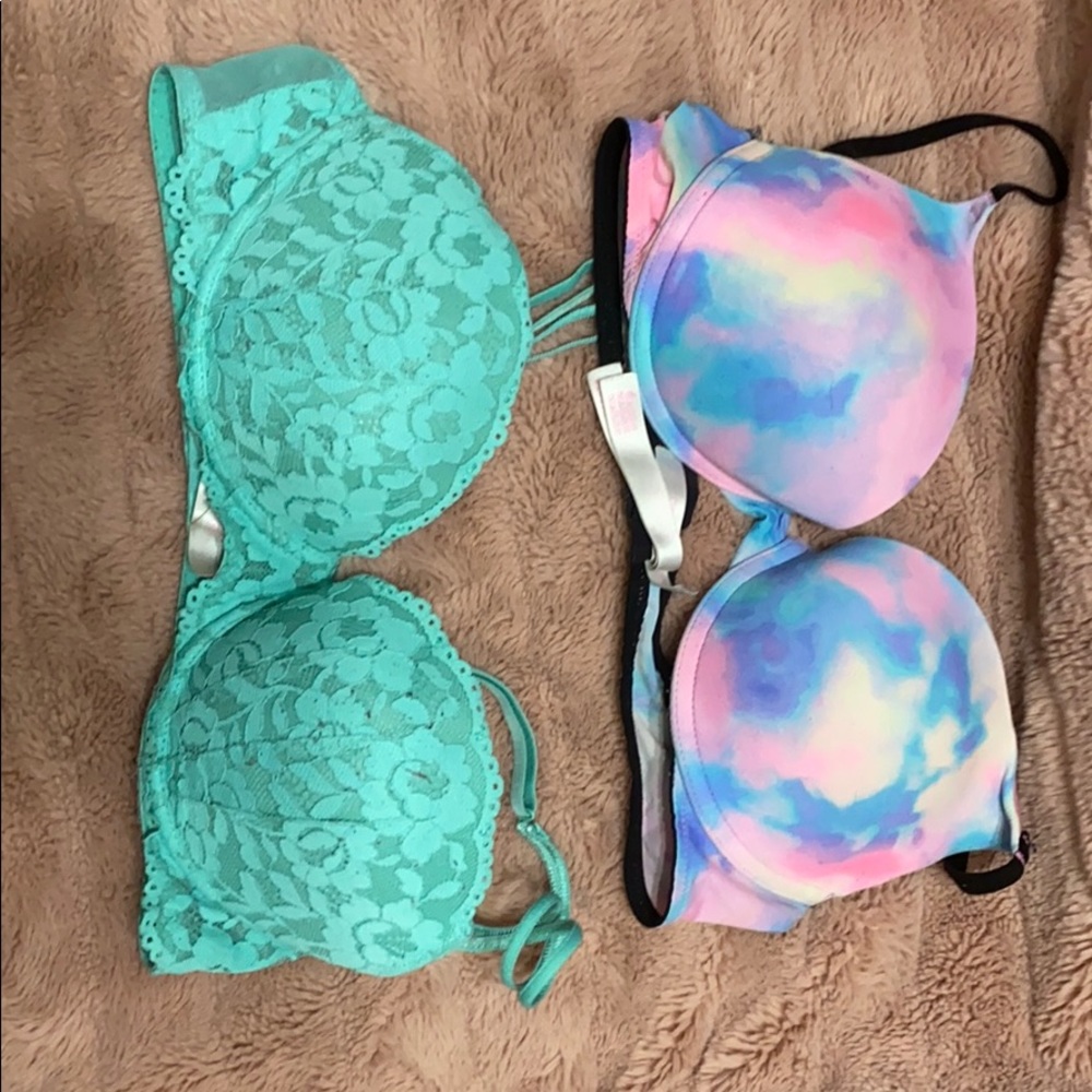 Pink bra